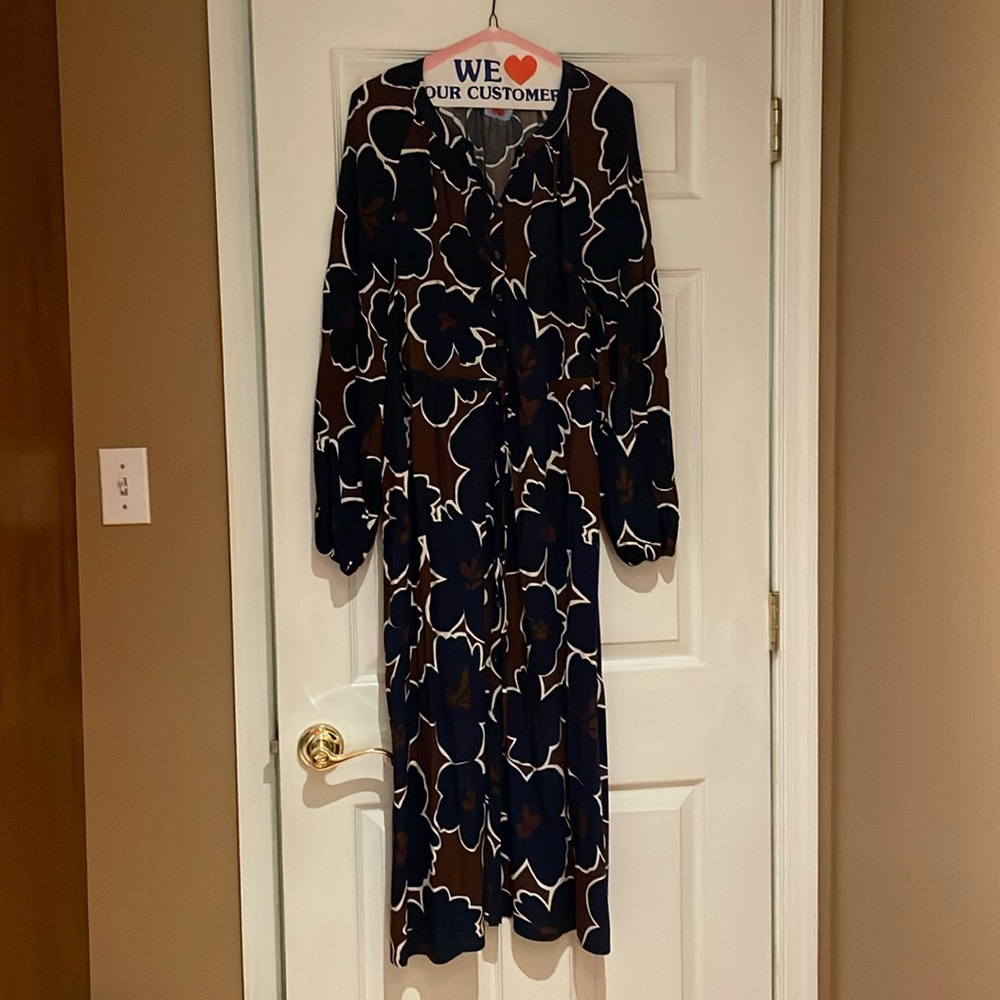 Boden midi dress with drawstring waist size US 12R